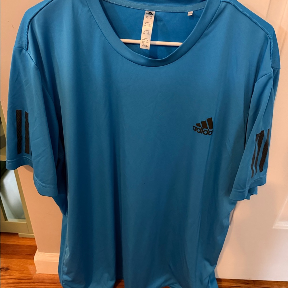 Adidas Men's Light Blue T-Shirt